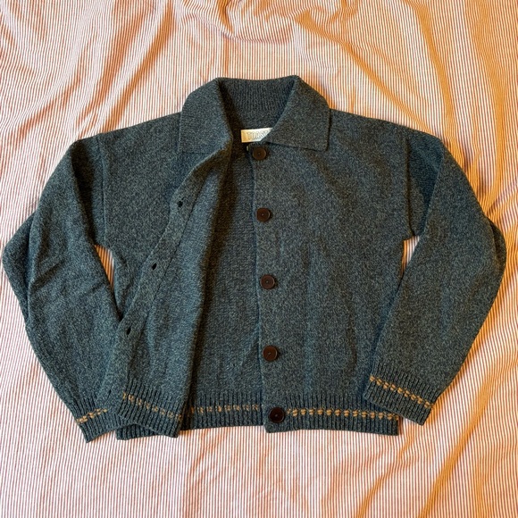 TOAST Dark Blue Cardigan - Picture 2 of 2